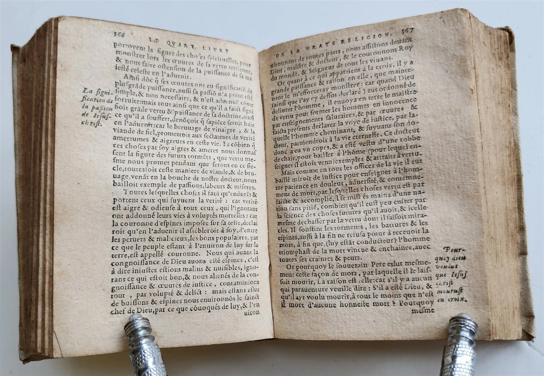 1587 LACTANTIUS Des divines institutions, contre les gentils & idolatres ANTIQUE - 8