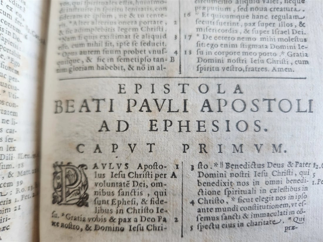 1598 BIBLE in LATIN Rare Clementine Biblia ANTIQUE 16th CENTURY - 10