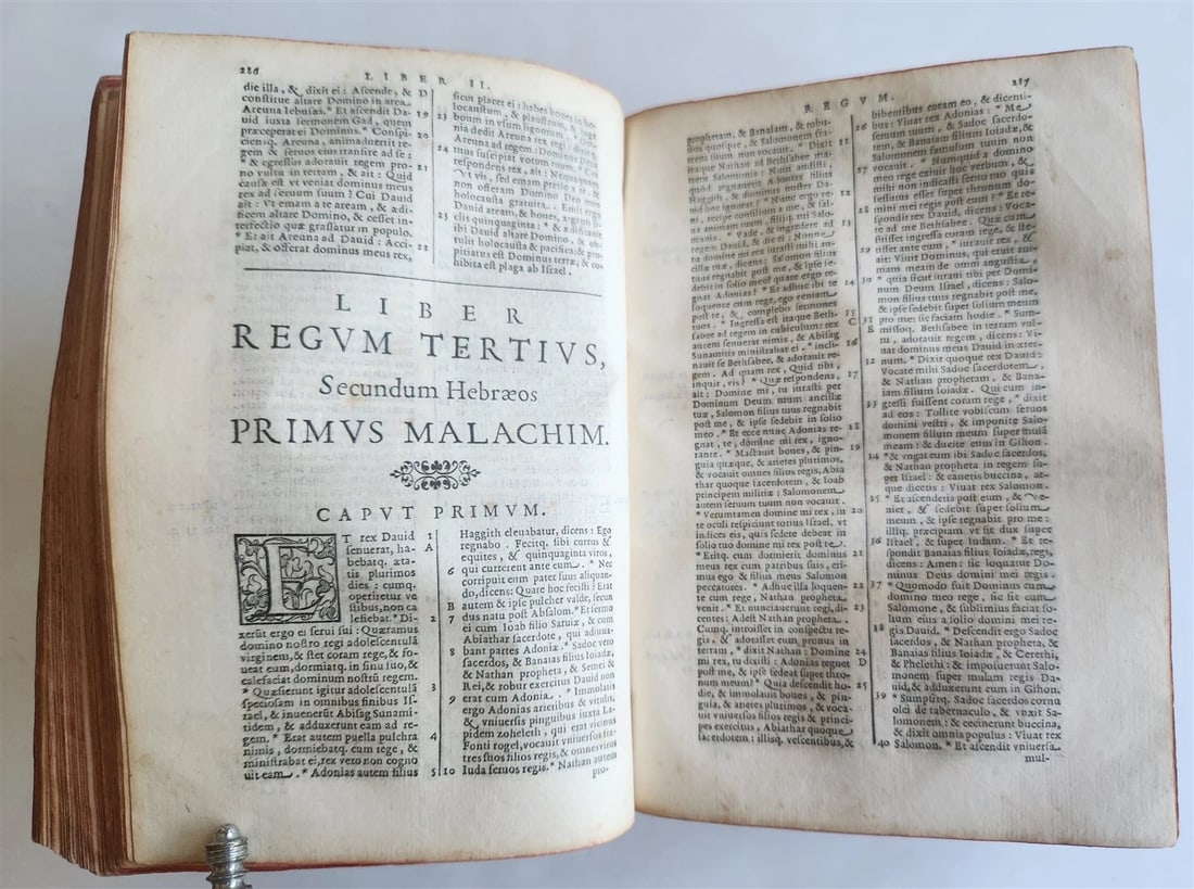 1598 BIBLE in LATIN Rare Clementine Biblia ANTIQUE 16th CENTURY - 11