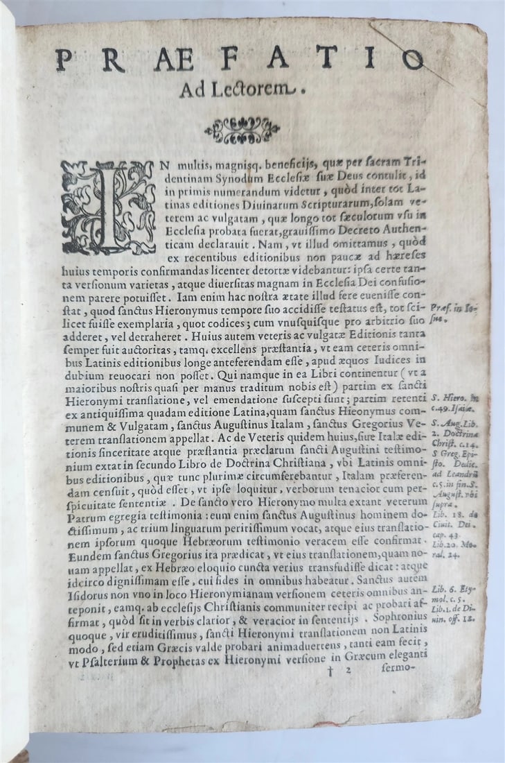 1598 BIBLE in LATIN Rare Clementine Biblia ANTIQUE 16th CENTURY - 4
