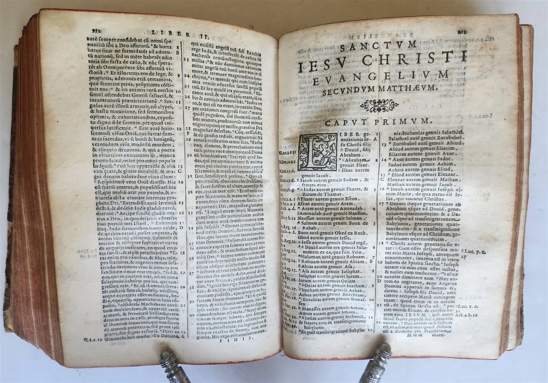 1598 BIBLE in LATIN Rare Clementine Biblia ANTIQUE 16th CENTURY - 5