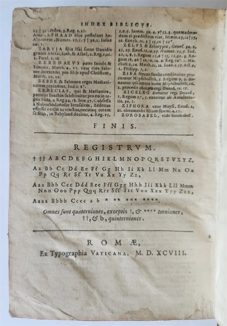 1598 BIBLE in LATIN Rare Clementine Biblia ANTIQUE 16th CENTURY - 7