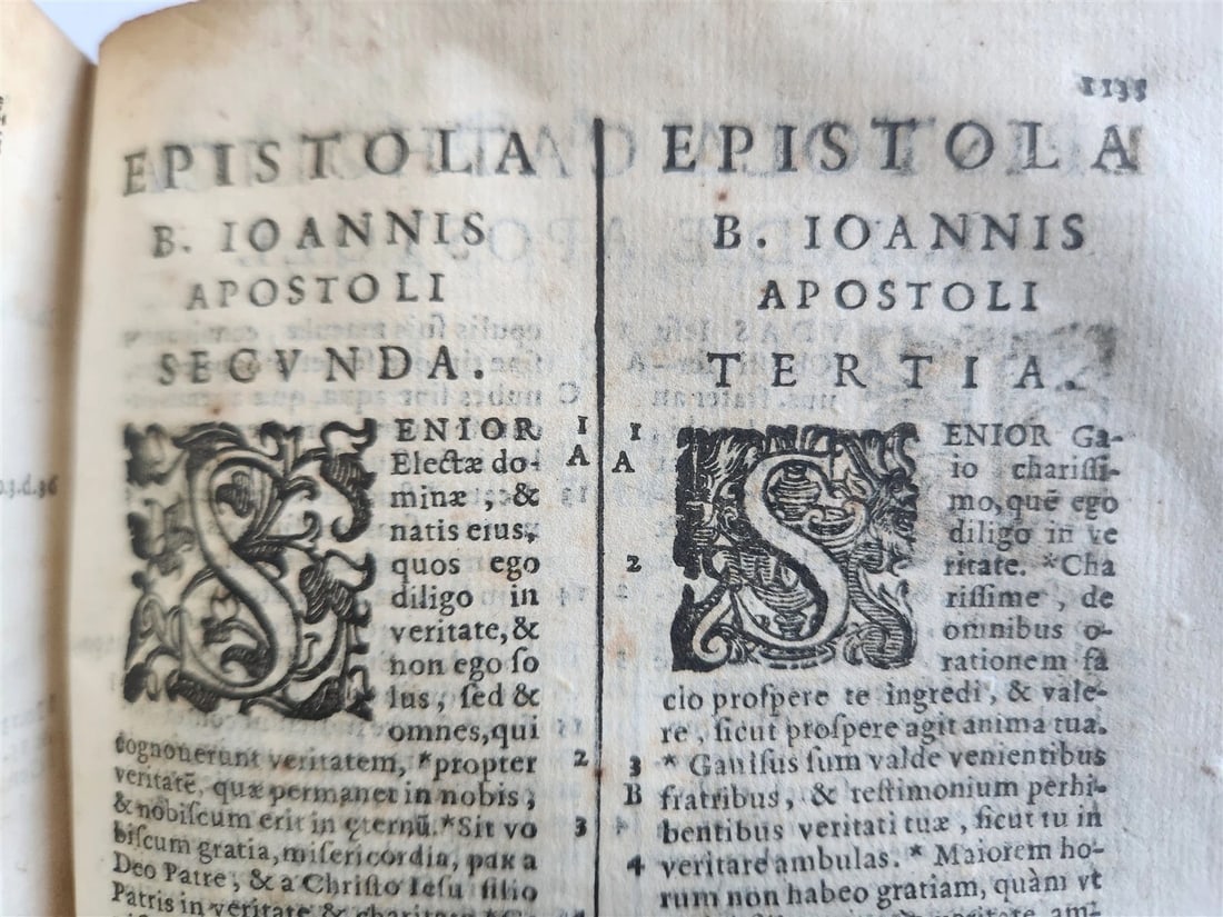 1598 BIBLE in LATIN Rare Clementine Biblia ANTIQUE 16th CENTURY - 8