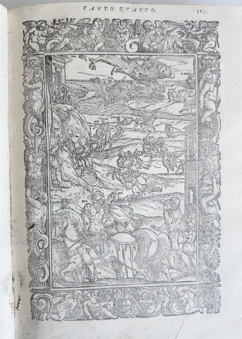 1580 ORLANDO FURIOSO by LUDOVICO ARIOSTO amazingly illustrated ANTIQUE 16th CENT - 14