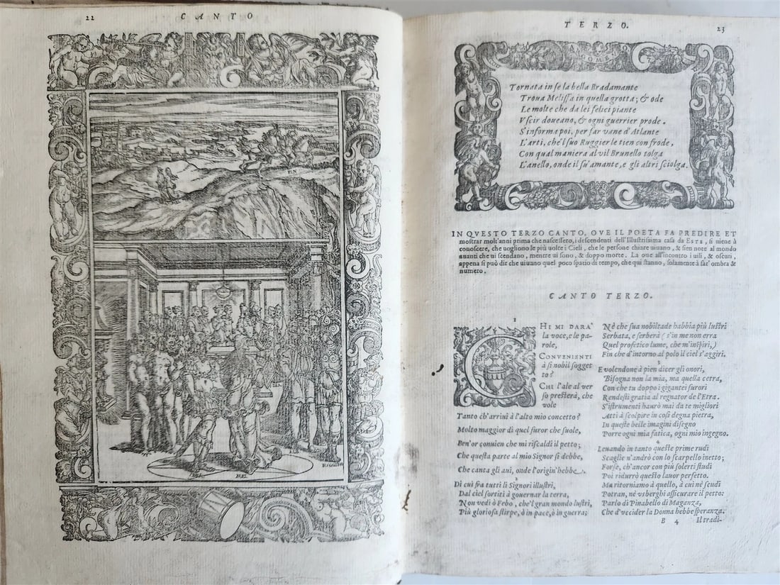 1580 ORLANDO FURIOSO by LUDOVICO ARIOSTO amazingly illustrated ANTIQUE 16th CENT - 15