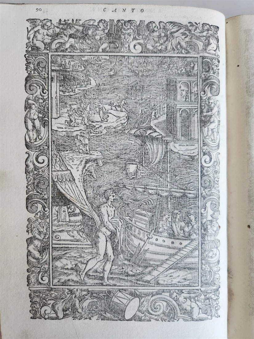 1580 ORLANDO FURIOSO by LUDOVICO ARIOSTO amazingly illustrated ANTIQUE 16th CENT - 9
