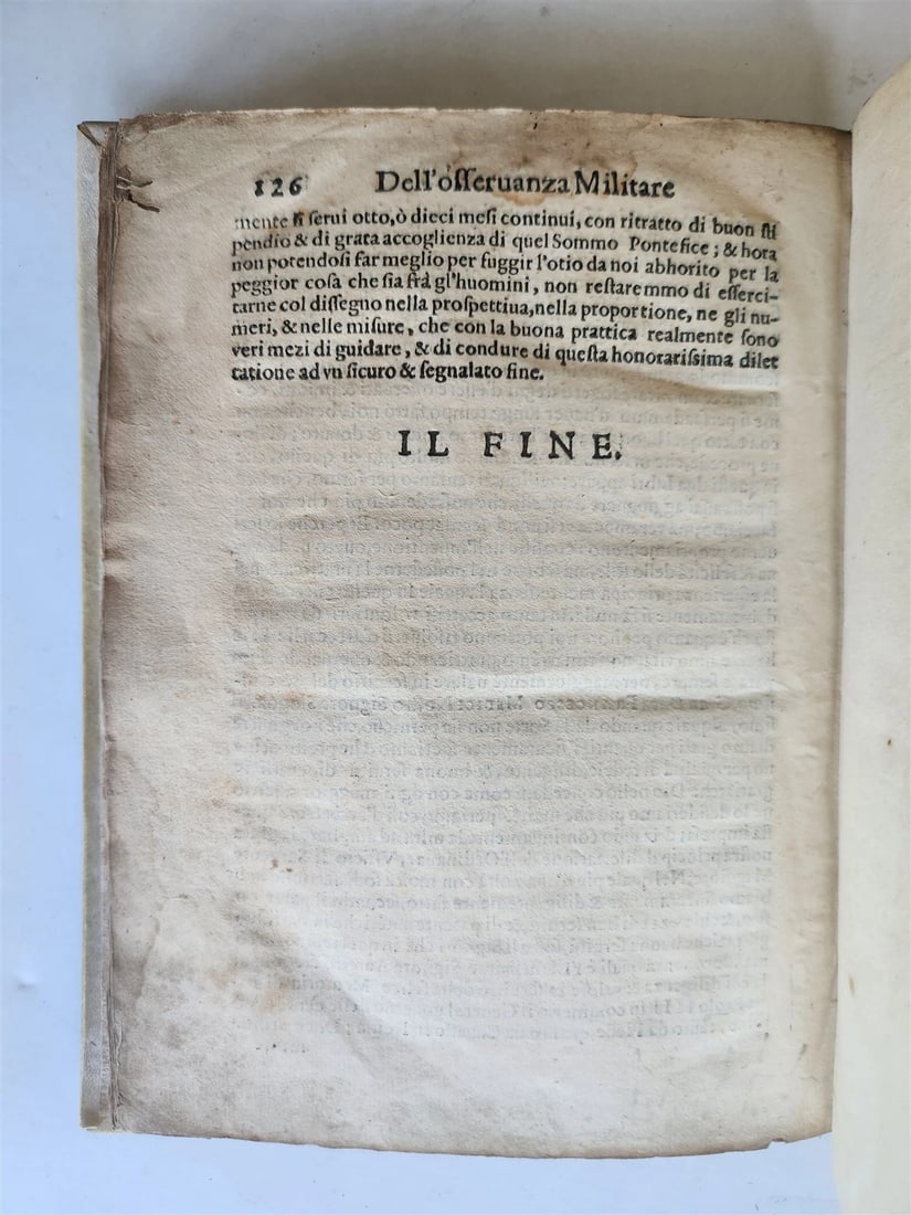 1576 ILLUSTRATED MILITARY TREATISE by Ferretti ANTIQUE Della osservanza militare - 10