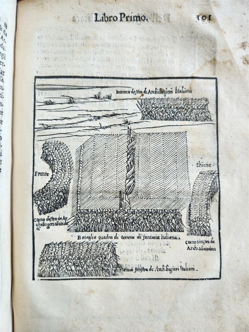 1576 ILLUSTRATED MILITARY TREATISE by Ferretti ANTIQUE Della osservanza militare - 7