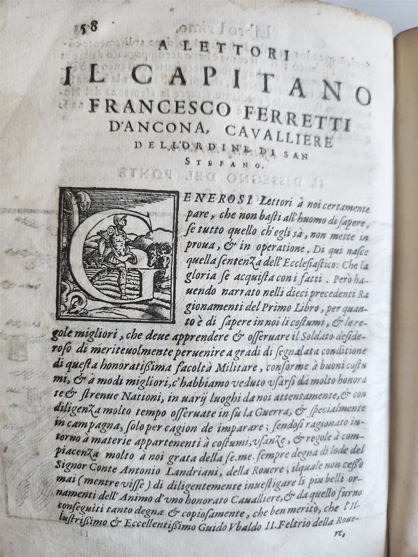 1576 ILLUSTRATED MILITARY TREATISE by Ferretti ANTIQUE Della osservanza militare - 9