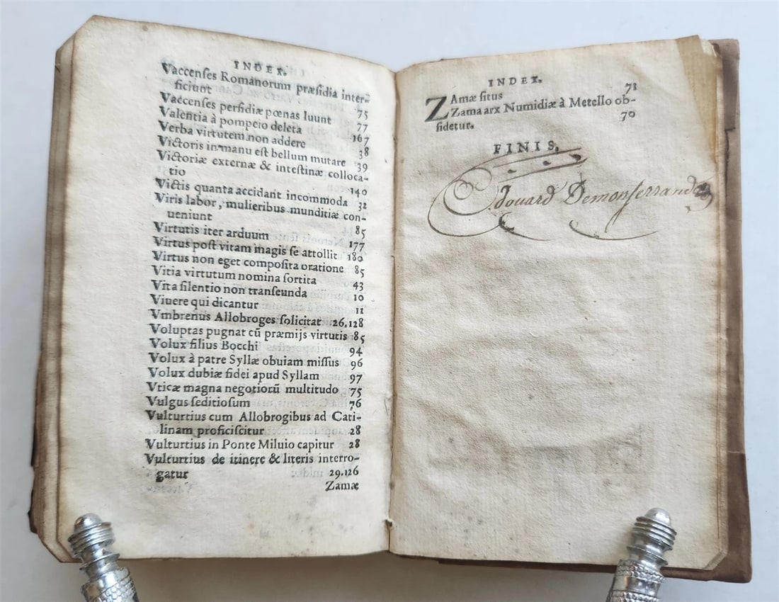 1569 SALLUST Sallustii Crispi Coniuratio Catilinae et bellum Iugurthinum ANTIQUE - 7