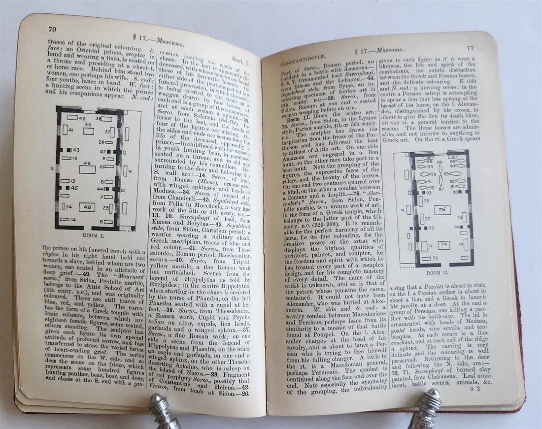 1907 HANDBOOK for TRAVELLERS in CONSTANTINOPLE antique ILLUSTRATED w/ MAPS - 11