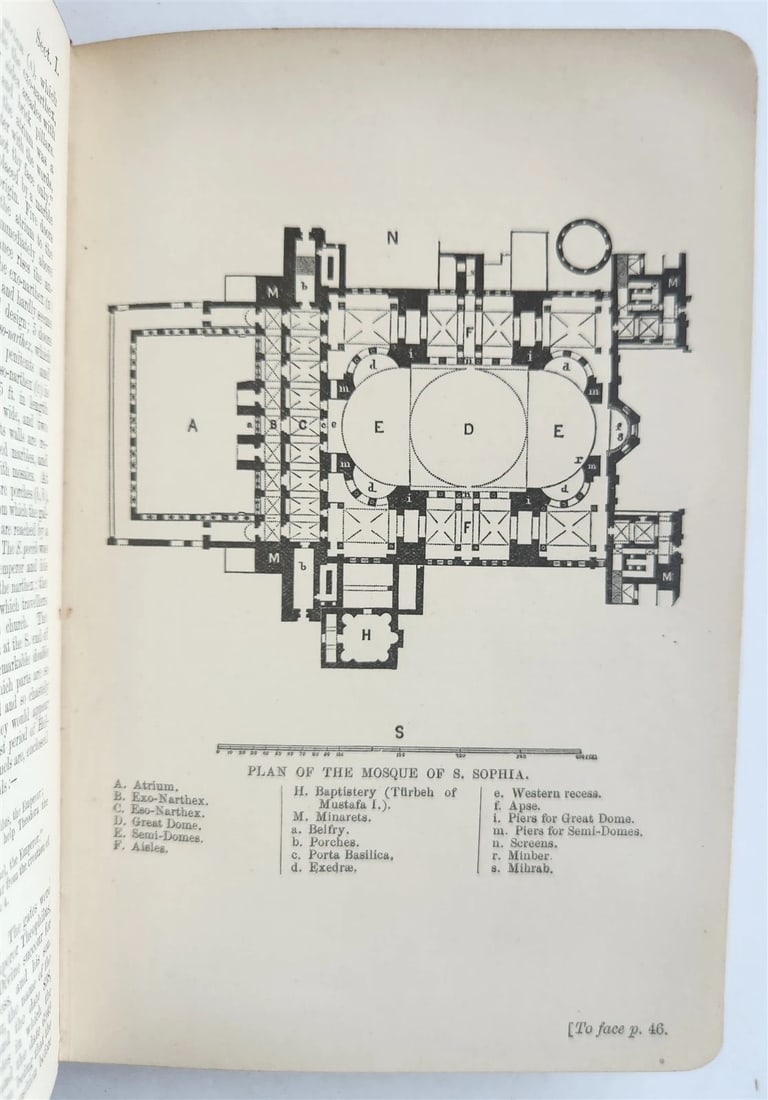 1907 HANDBOOK for TRAVELLERS in CONSTANTINOPLE antique ILLUSTRATED w/ MAPS - 13