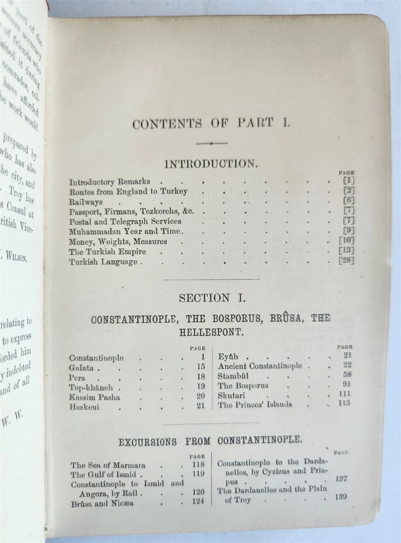 1907 HANDBOOK for TRAVELLERS in CONSTANTINOPLE antique ILLUSTRATED w/ MAPS - 5