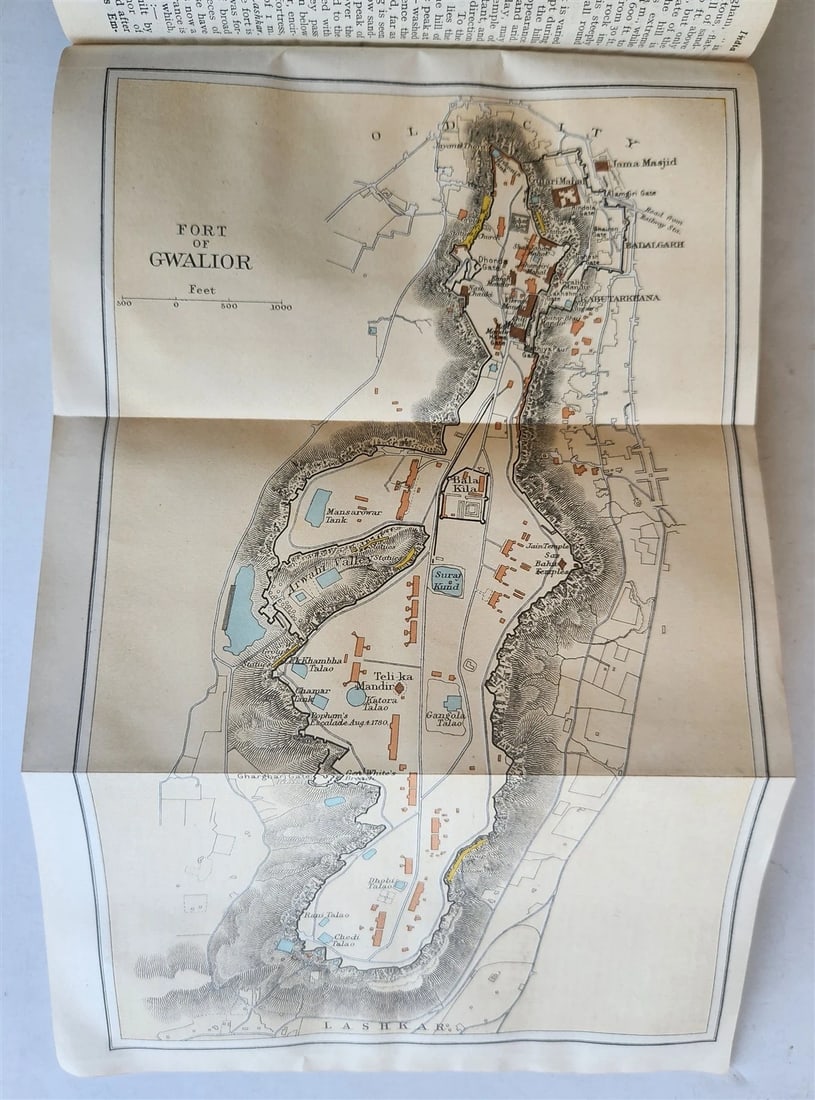 1926 HANDBOOK for TRAVELLERS in INDIA BURMA CEYLON antique ILLUSTRATED w/ MAPS - 13