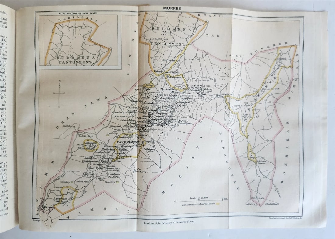 1926 HANDBOOK for TRAVELLERS in INDIA BURMA CEYLON antique ILLUSTRATED w/ MAPS - 16