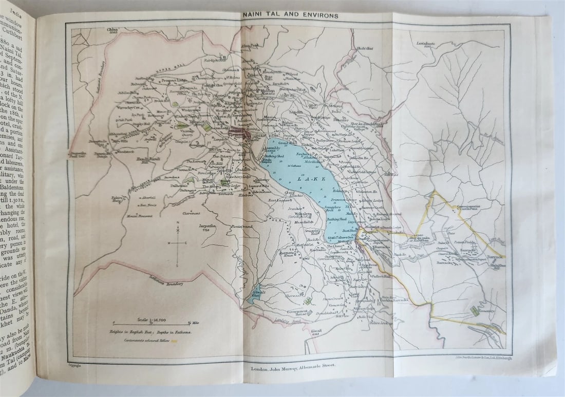 1926 HANDBOOK for TRAVELLERS in INDIA BURMA CEYLON antique ILLUSTRATED w/ MAPS - 20