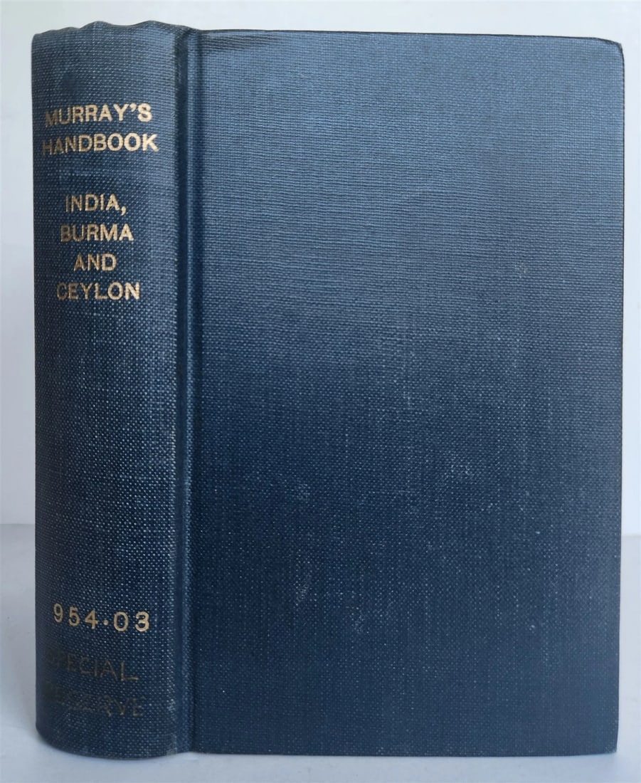 1926 HANDBOOK for TRAVELLERS in INDIA BURMA CEYLON antique ILLUSTRATED w/ MAPS - 2