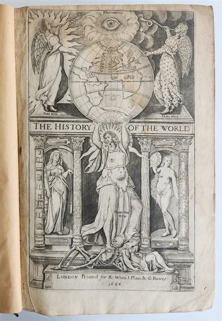 1666 HISTORIE of the WORLD by WALTER RALEIGH ILLUSTRATED w/ MAPS antique FOLIO: Title: 1666 HISTORIE of the WORLD by WALTER RALEIGH ILLUSTRATED w/ MAPS antique FOLIO Description: Raleigh (Sir Walter). The Historie of the World in Five Books London: printed for Robert White, John 