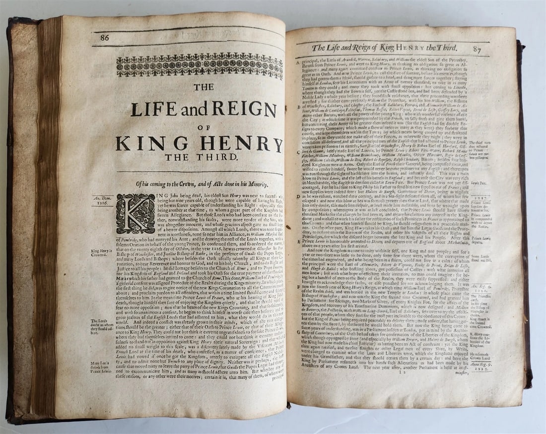 1665 CHRONICLE of the KINGS of ENGLAND by RICHARD BAKER antique FOLIO in English - 11