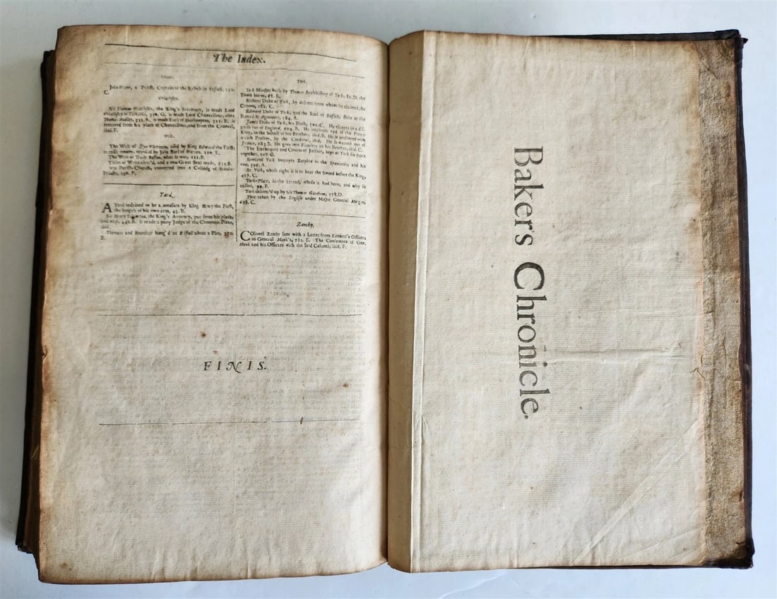 1665 CHRONICLE of the KINGS of ENGLAND by RICHARD BAKER antique FOLIO in English - 14