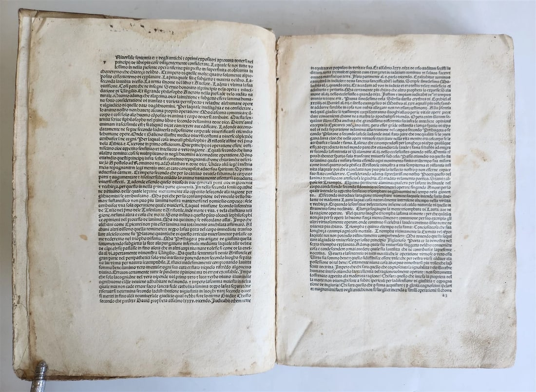 1478 INCUNABULA FRANCESCO PETRARCA by Bernardo Lapini da Siena antique FOLIO - 4
