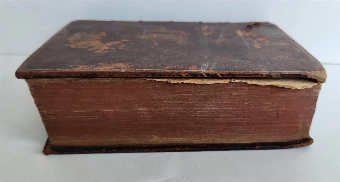 1588 BIBLE in FRENCH antique 16th CENTURY OLD & NEW TESTAMENT - 3