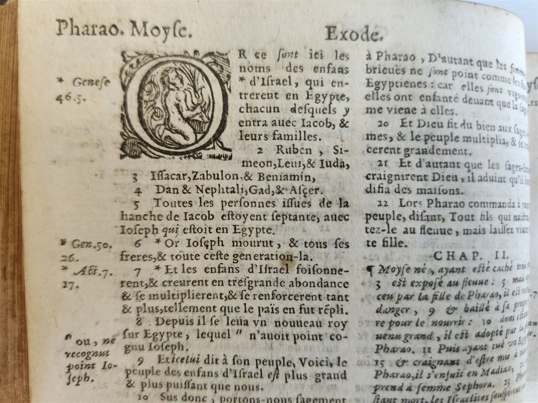 1588 BIBLE in FRENCH antique 16th CENTURY OLD & NEW TESTAMENT - 7