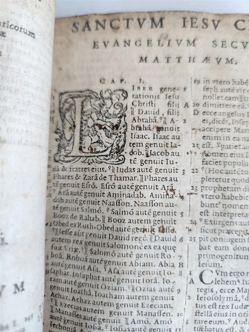 1574 BIBLE LATIN PLANTIN PRESS & 1627 BOOK of COMMON PRAYER in ENGLISH antique - 14