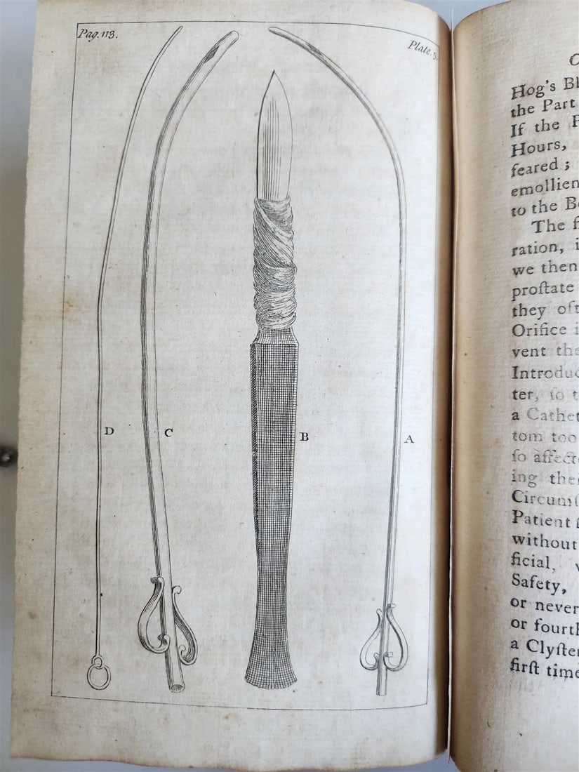 1769 TREATISE on OPERATIONS of SURGERY in ENGLISH antique ILLUSTRATED - 10