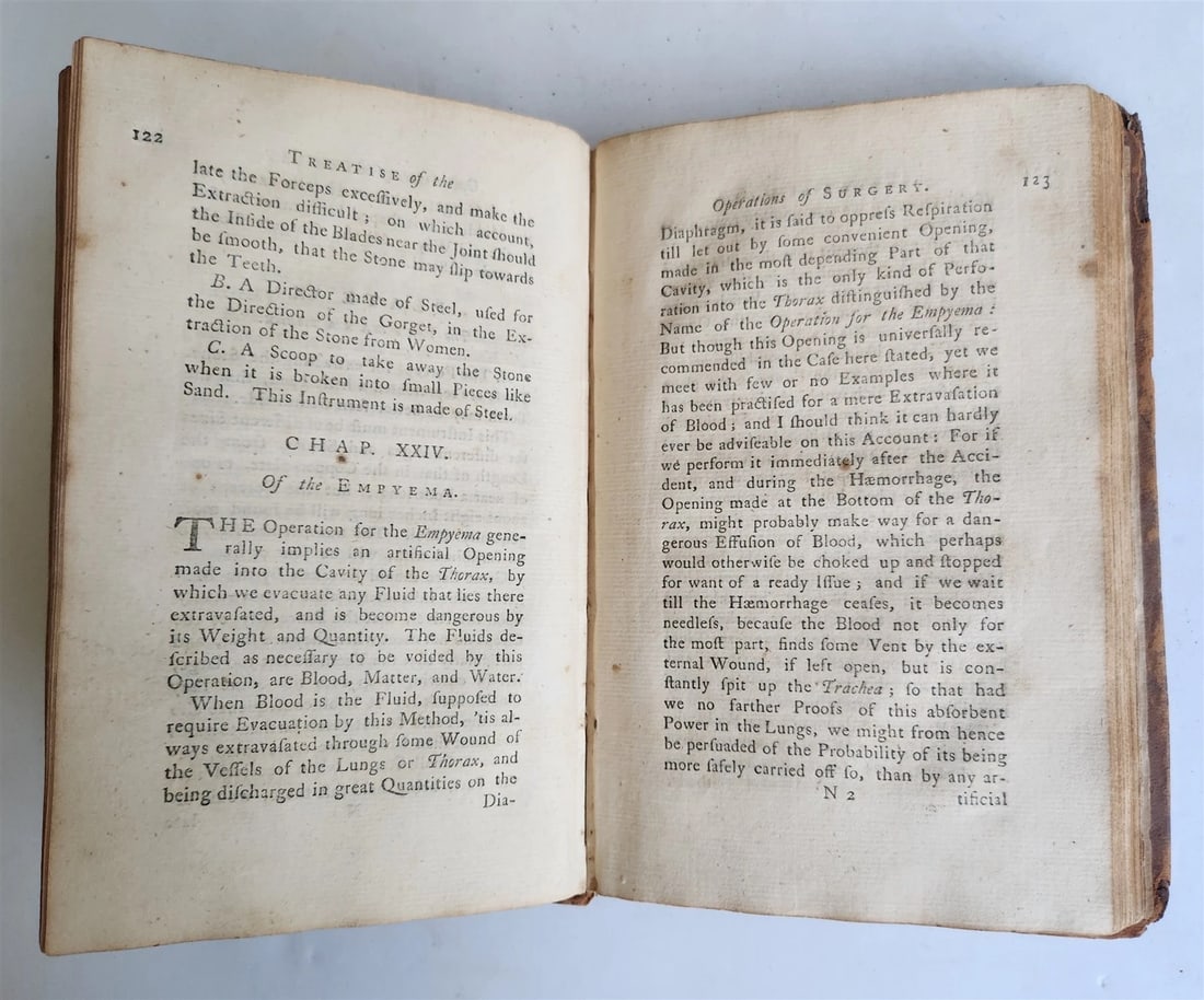 1769 TREATISE on OPERATIONS of SURGERY in ENGLISH antique ILLUSTRATED - 18