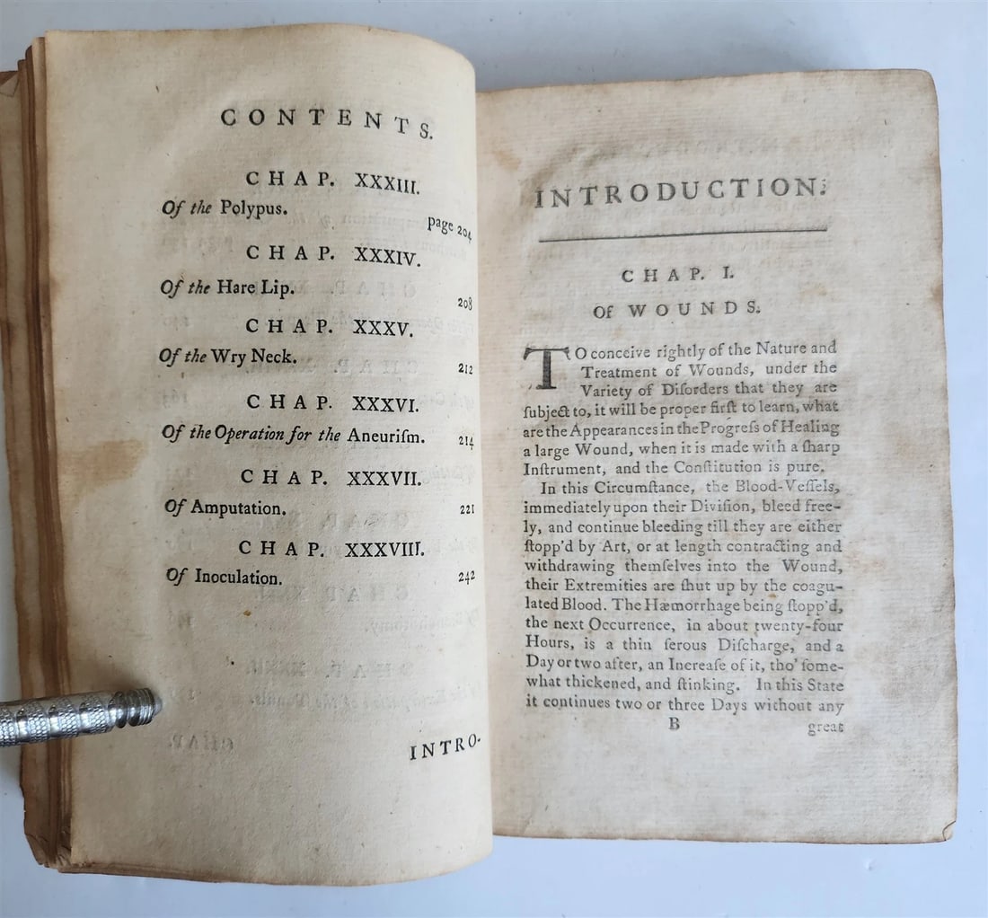 1769 TREATISE on OPERATIONS of SURGERY in ENGLISH antique ILLUSTRATED - 20