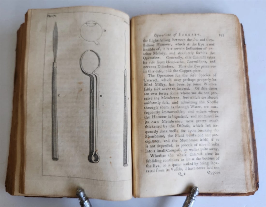 1769 TREATISE on OPERATIONS of SURGERY in ENGLISH antique ILLUSTRATED - 4