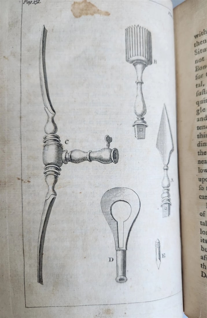 1769 TREATISE on OPERATIONS of SURGERY in ENGLISH antique ILLUSTRATED - 6