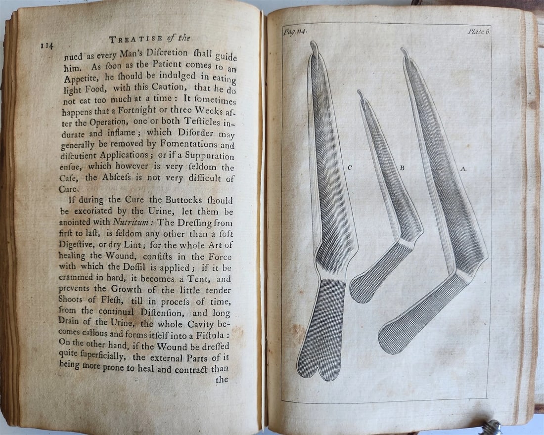1769 TREATISE on OPERATIONS of SURGERY in ENGLISH antique ILLUSTRATED - 9
