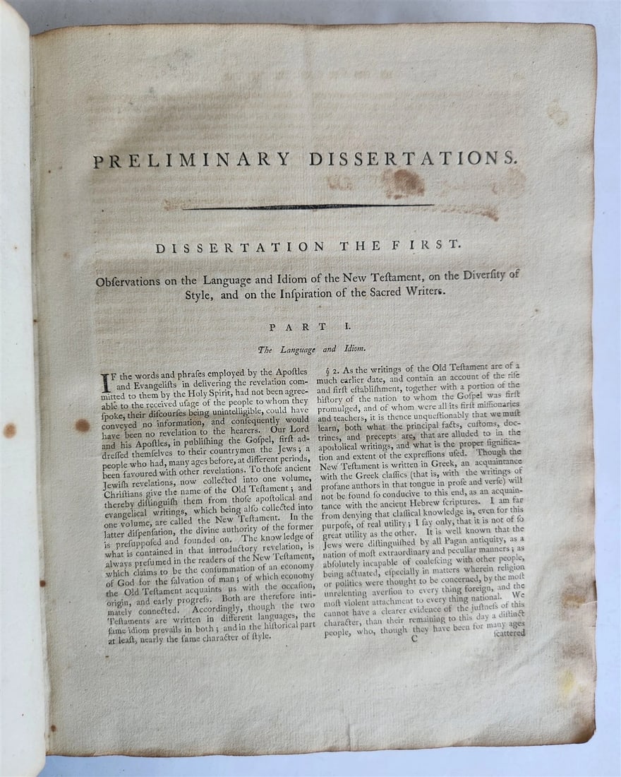 1799 BIBLE in ENGLISH AMERICANA antique Four Gospels PHILADELPHIA - 6