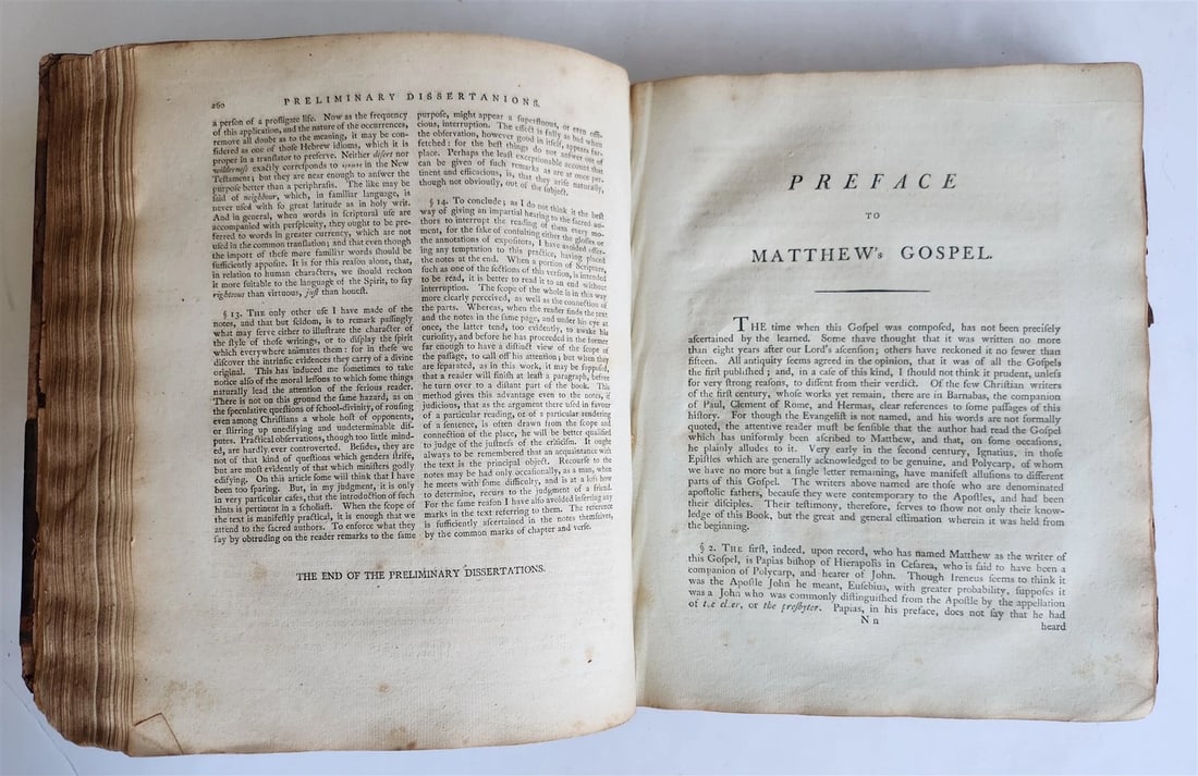 1799 BIBLE in ENGLISH AMERICANA antique Four Gospels PHILADELPHIA - 7