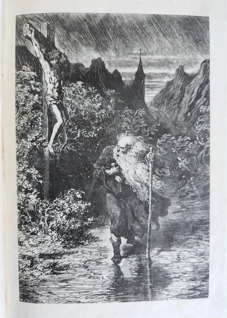 1873 Legend of Wandering Jew ILLUSTRATED by GUSTAVE DORE ANTIQUE - 10