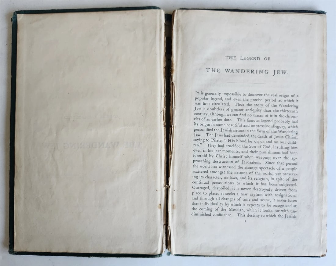 1873 Legend of Wandering Jew ILLUSTRATED by GUSTAVE DORE ANTIQUE - 12