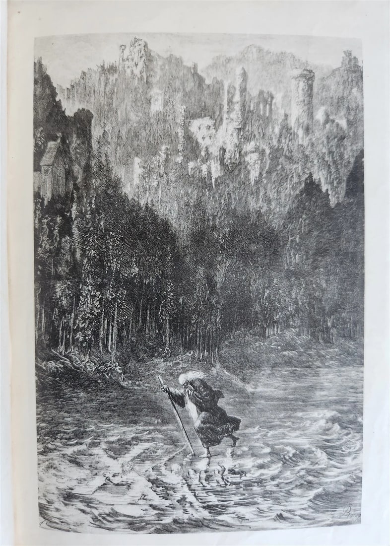 1873 Legend of Wandering Jew ILLUSTRATED by GUSTAVE DORE ANTIQUE - 7