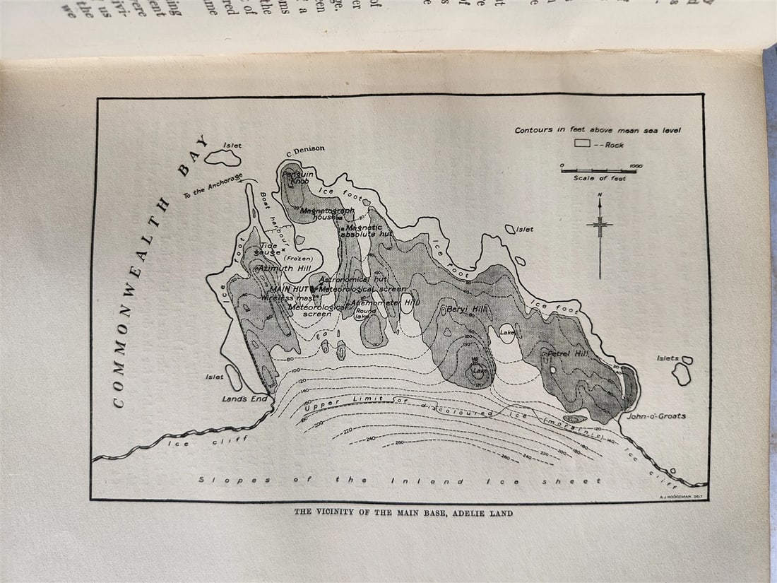 1915 HOME of BLIZZARD AUSTRALASIAN ANTARCTIC EXPEDITION antique ILLUSTRATED - 13