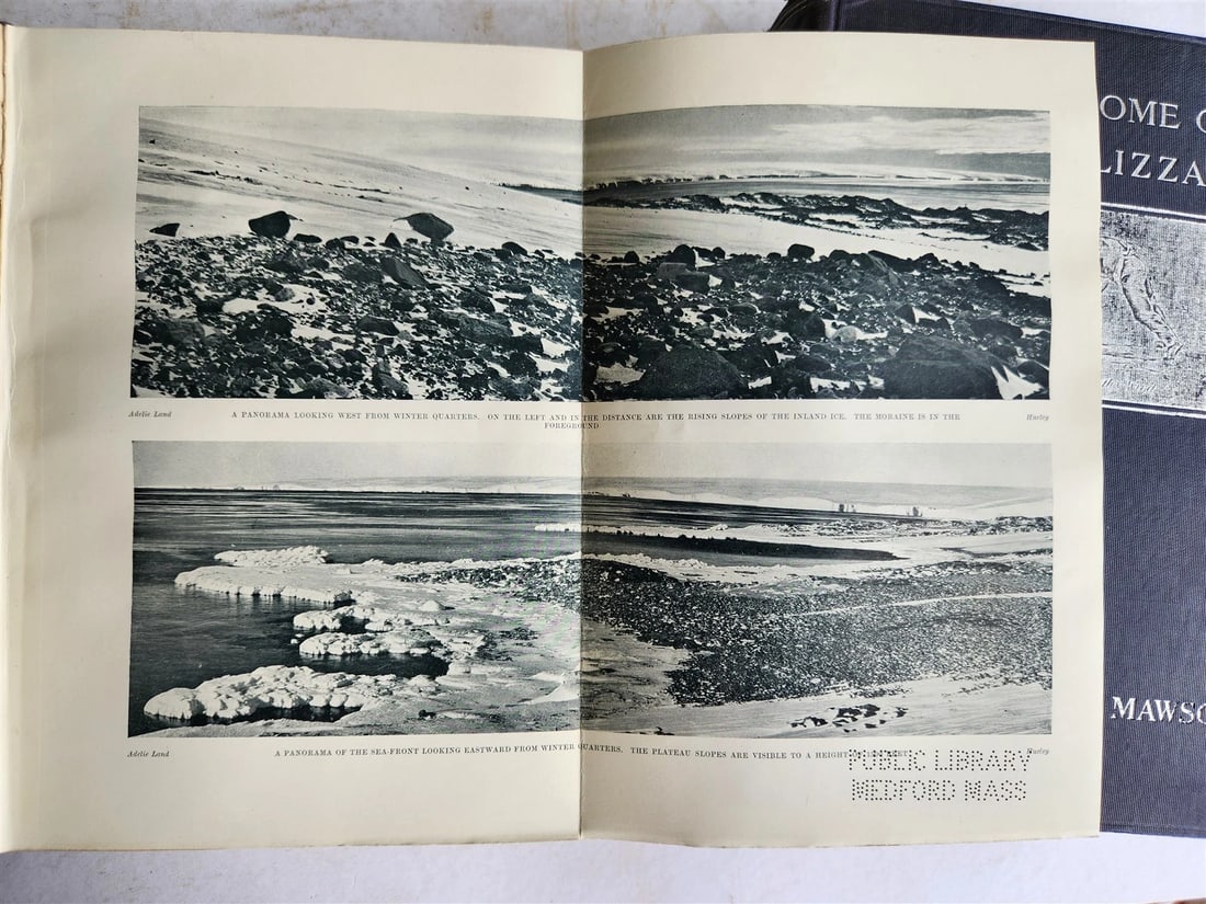 1915 HOME of BLIZZARD AUSTRALASIAN ANTARCTIC EXPEDITION antique ILLUSTRATED - 15