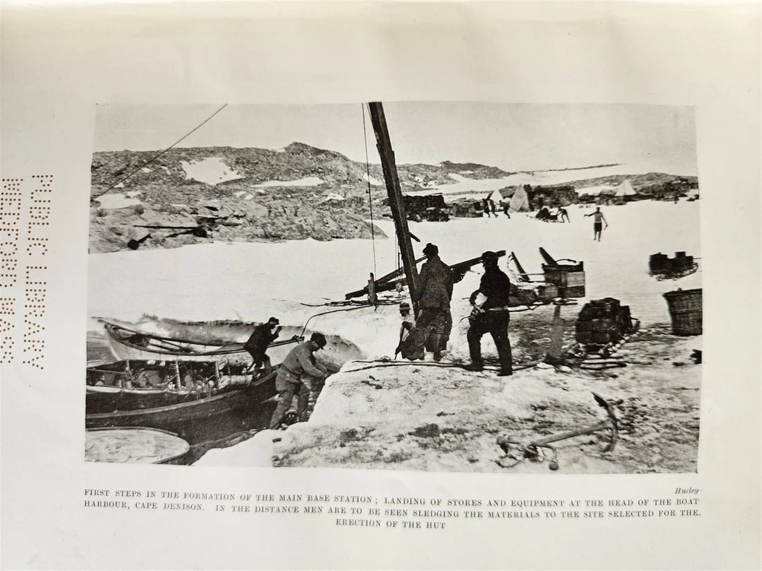 1915 HOME of BLIZZARD AUSTRALASIAN ANTARCTIC EXPEDITION antique ILLUSTRATED - 16