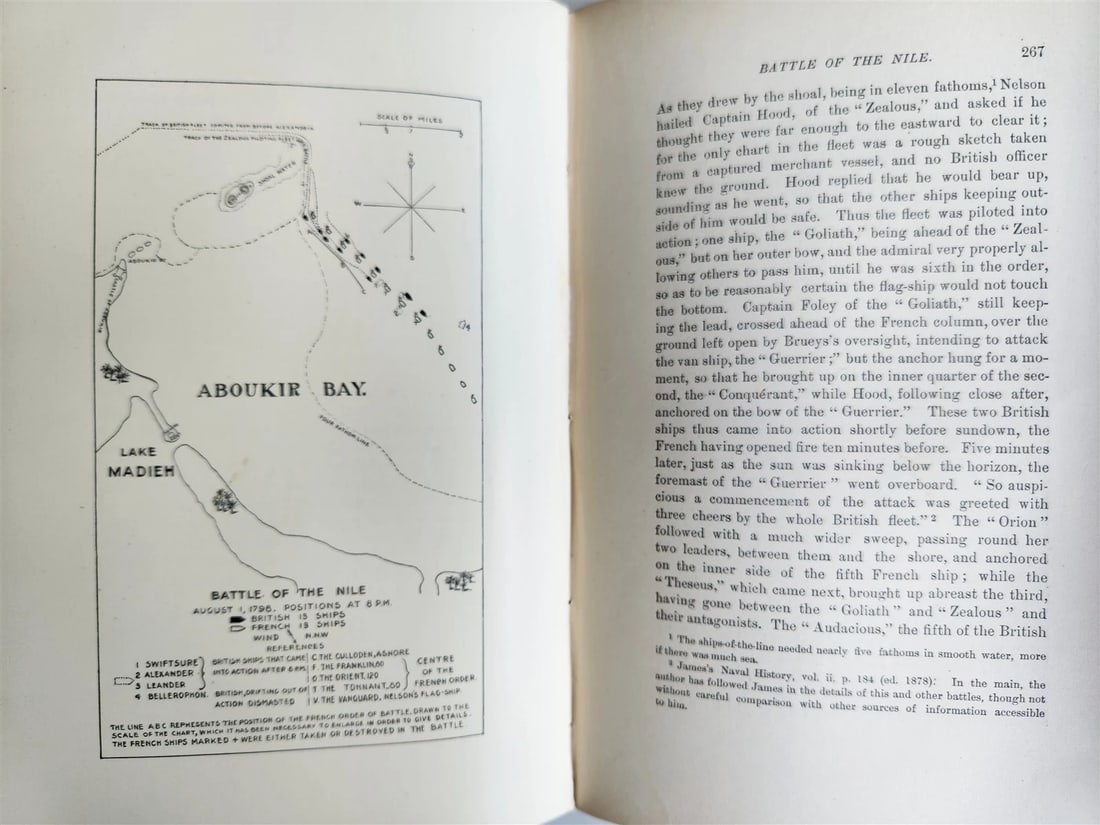 1892 INFLUENCE of SEA POWER UPON FRENCH REVOLUTION & EMPIRE 1793-1812 antique - 6