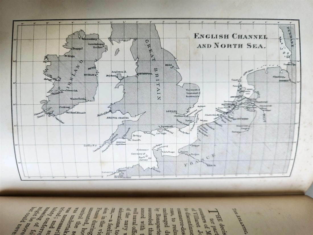 1892 INFLUENCE of SEA POWER UPON FRENCH REVOLUTION & EMPIRE 1793-1812 antique - 7