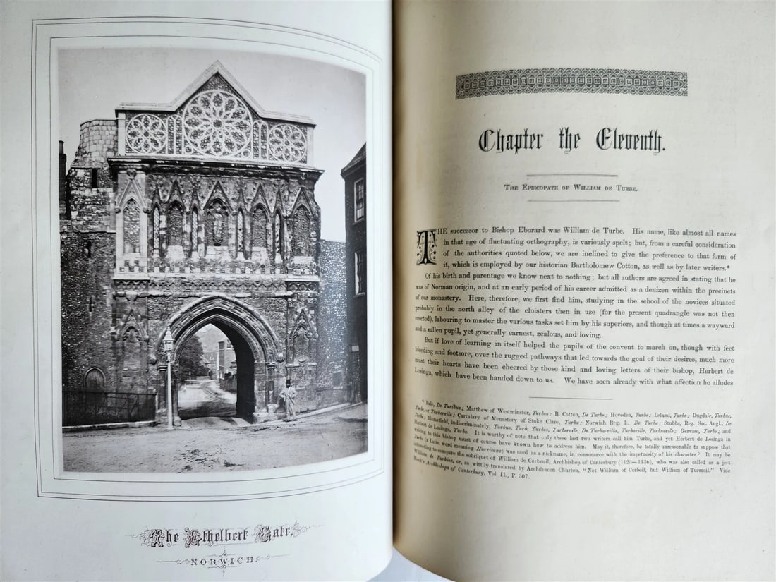 1876 ANCIENT SCULPTURES in ROOF of NORWICH CATHEDRAL antique ILLUSTRATED FOLIO - 15