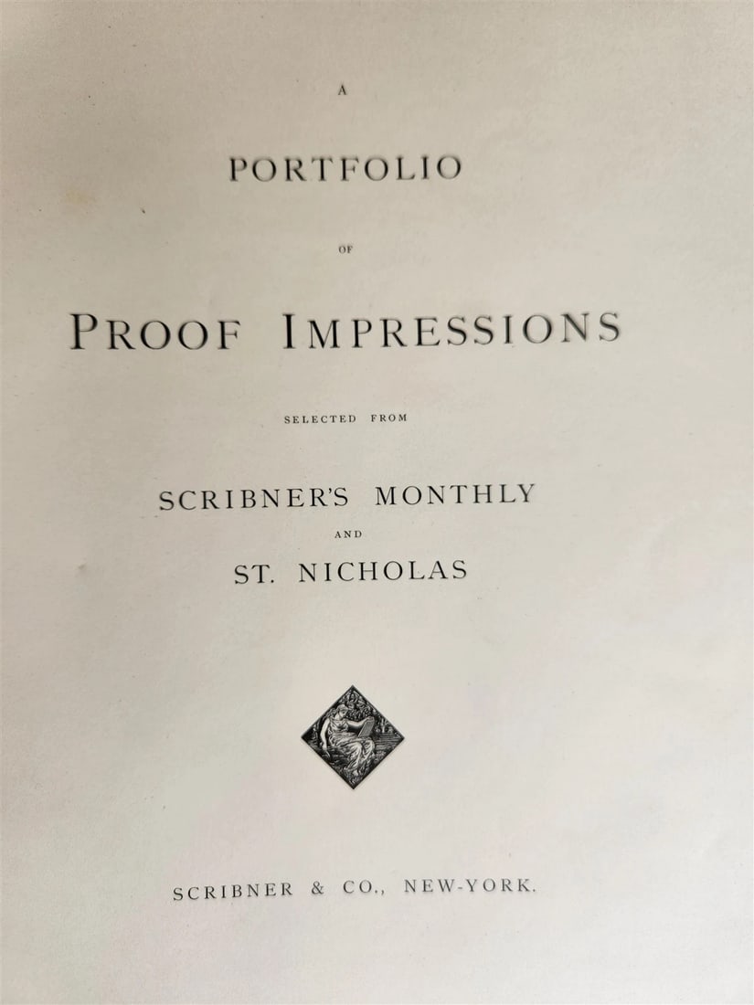 1880 PROOFS IMPRESSIONS from Scribner's Monthly & St. Nicholas antique FOLIO - 2