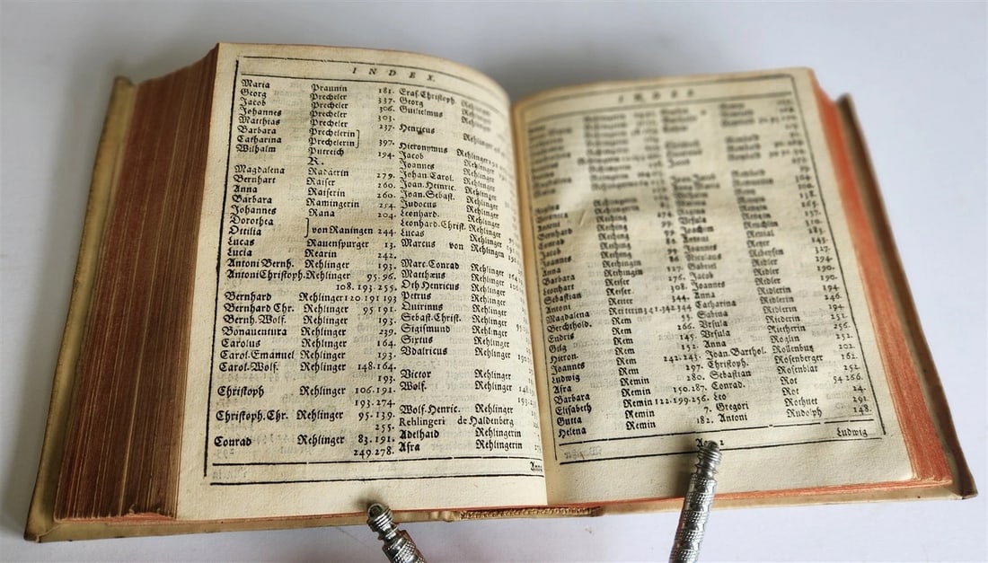 1624 FUNERAL INSCRIPTIONS - EPITAPHS in AUGSBURG GERMANY antique VELLUM BINDING - 12