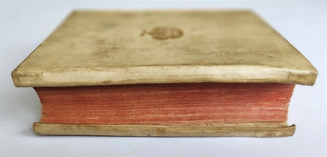 1624 FUNERAL INSCRIPTIONS - EPITAPHS in AUGSBURG GERMANY antique VELLUM BINDING - 18