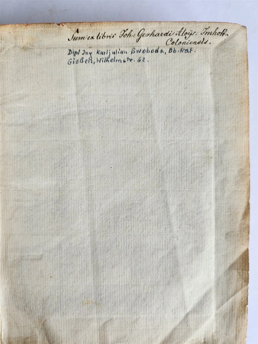 1624 FUNERAL INSCRIPTIONS - EPITAPHS in AUGSBURG GERMANY antique VELLUM BINDING - 7