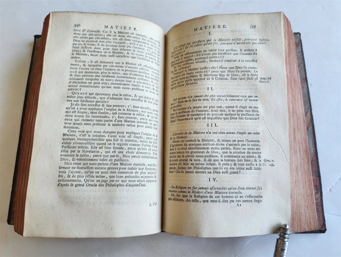 1773 Philosophical Dictionary of Religion in French antique - 8